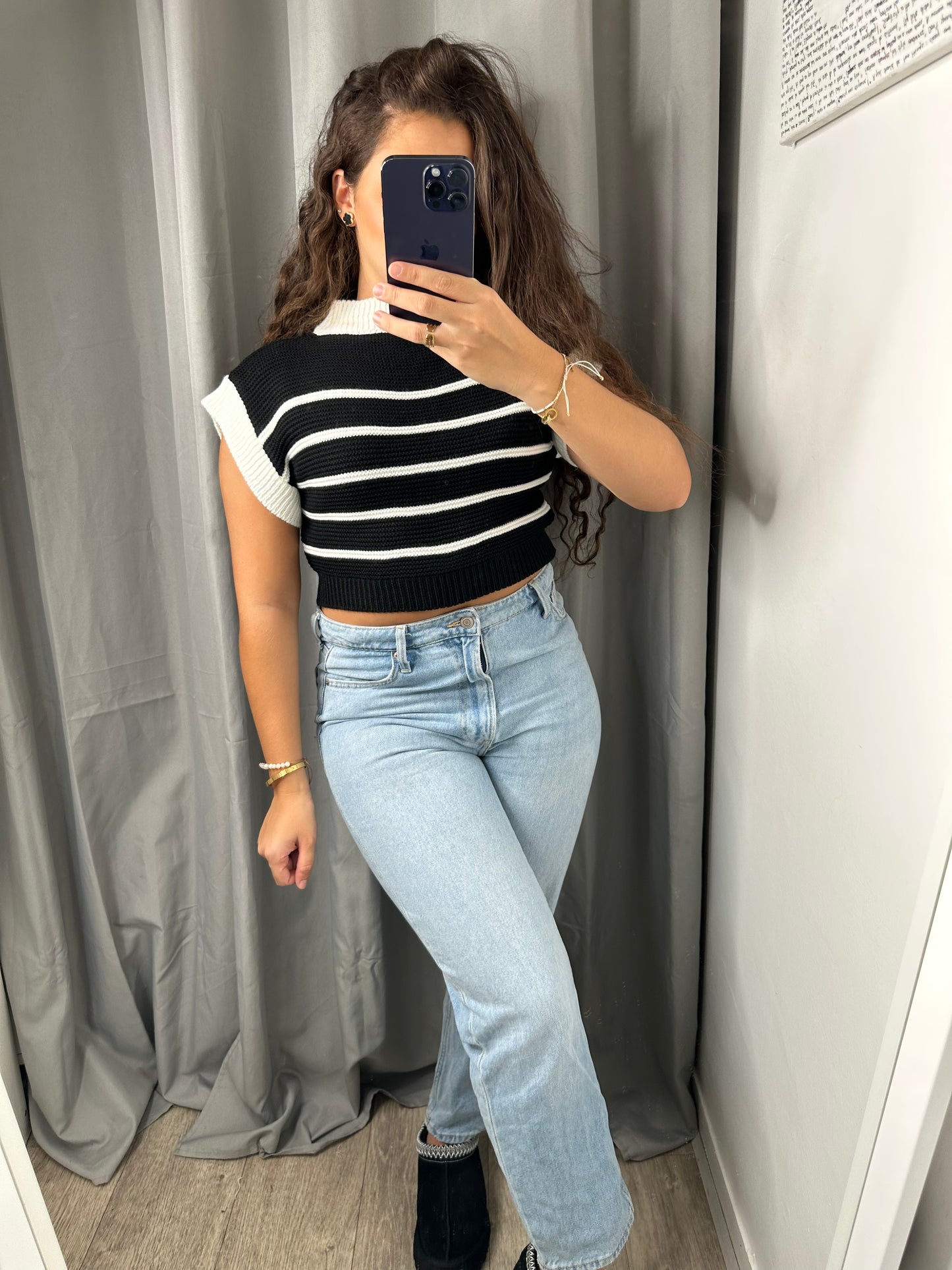 Pull marin blanc