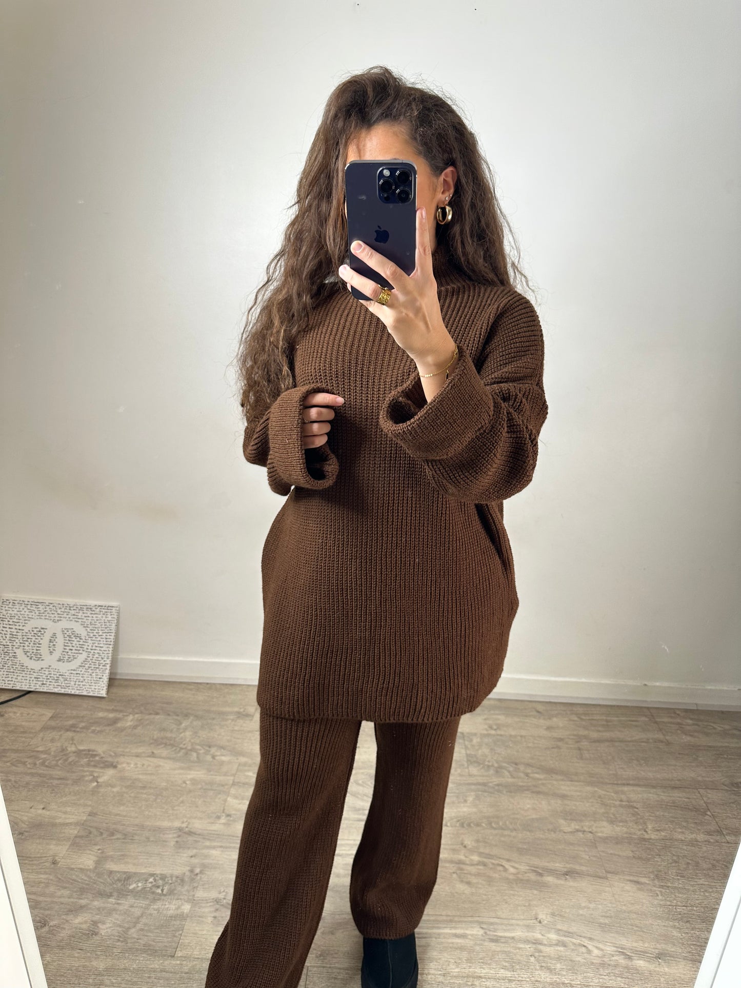 Ensemble ample marron