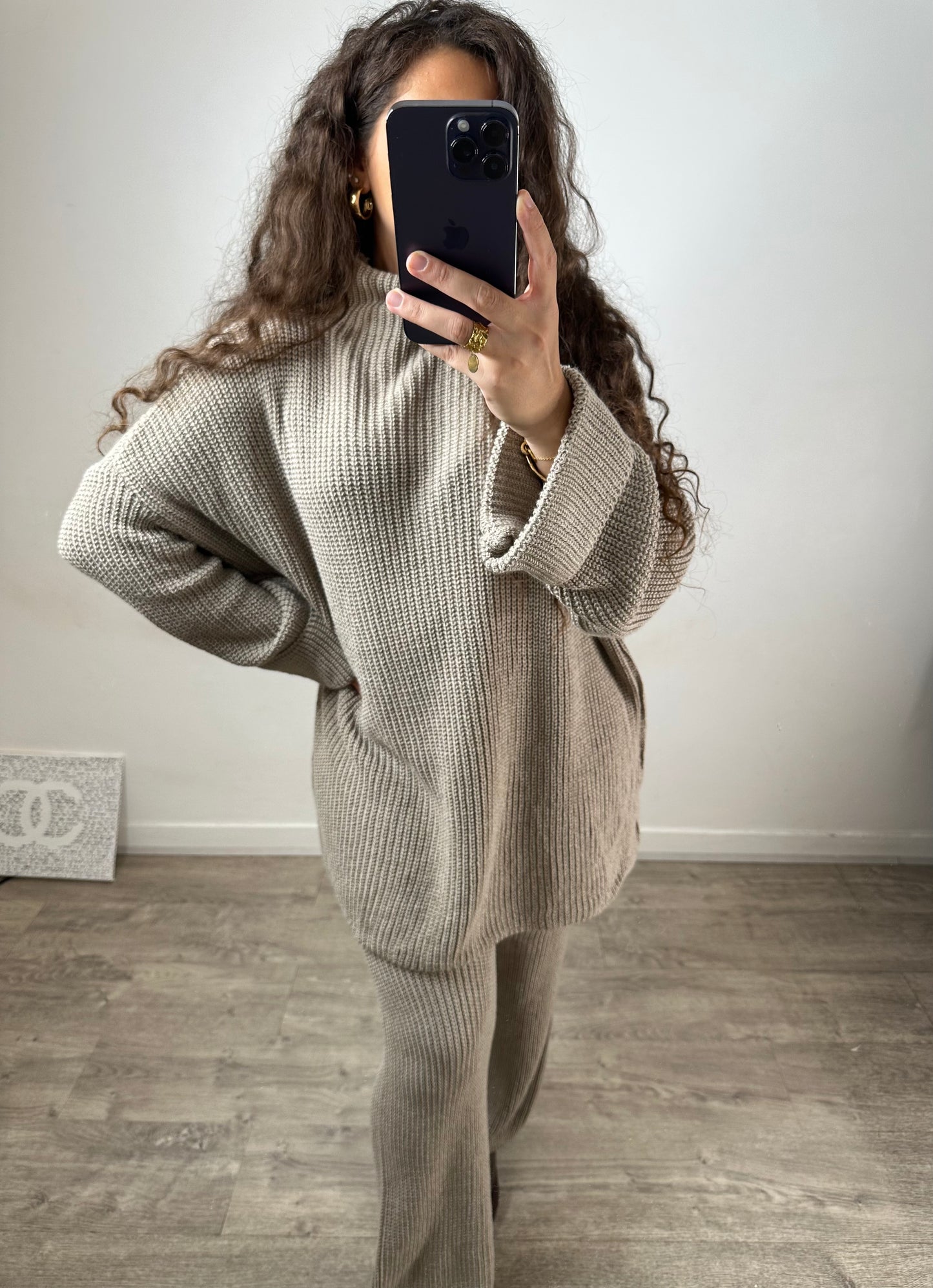 Ensemble ample beige crème