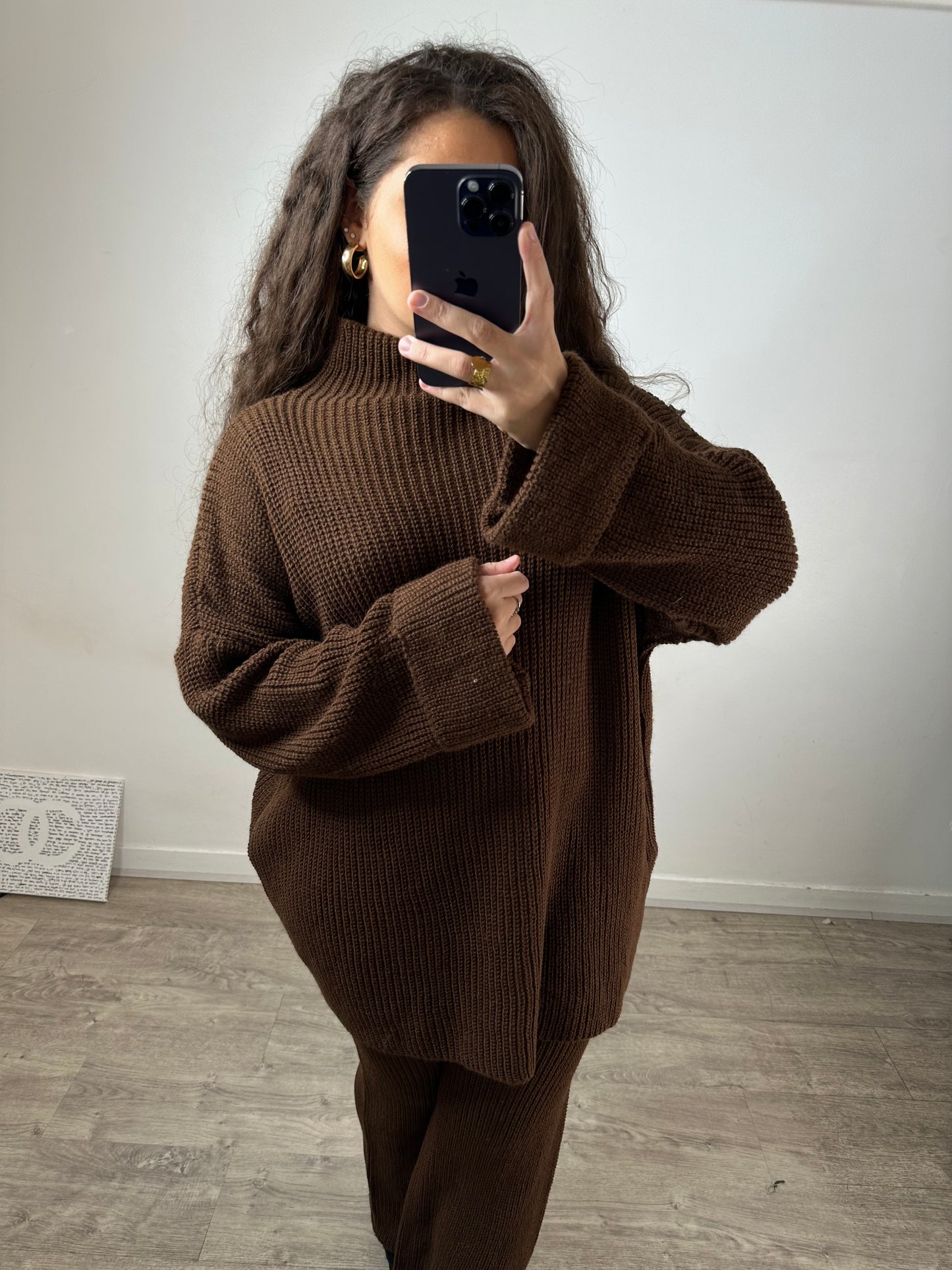 Ensemble ample marron