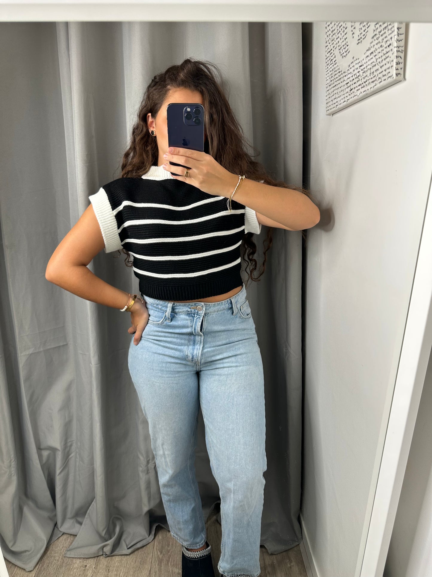 Pull marin blanc
