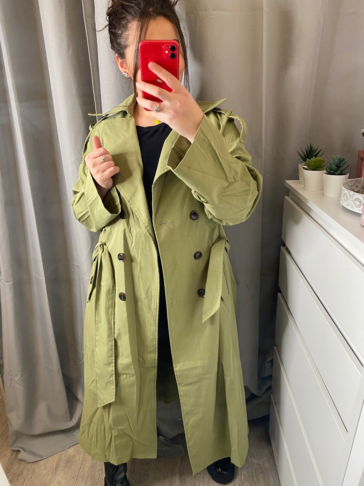 Trench coat kaki