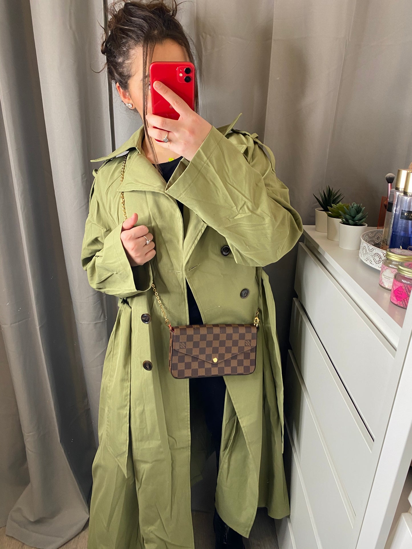 Trench coat kaki