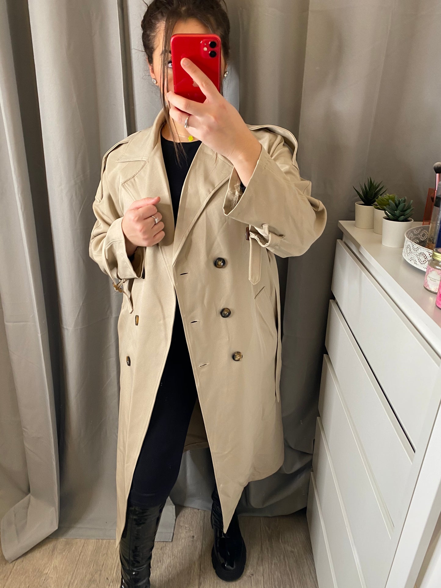 Trench beige creme