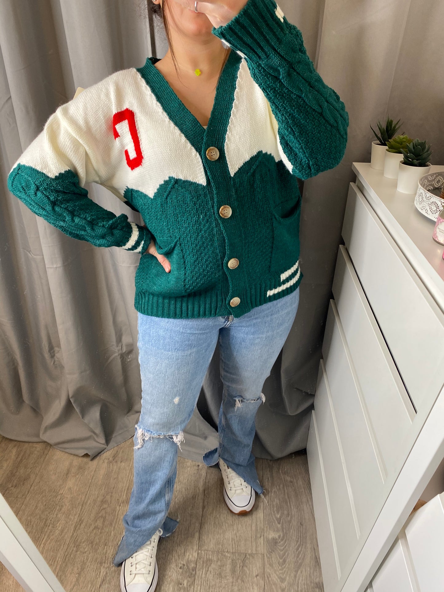 Gilet school vert