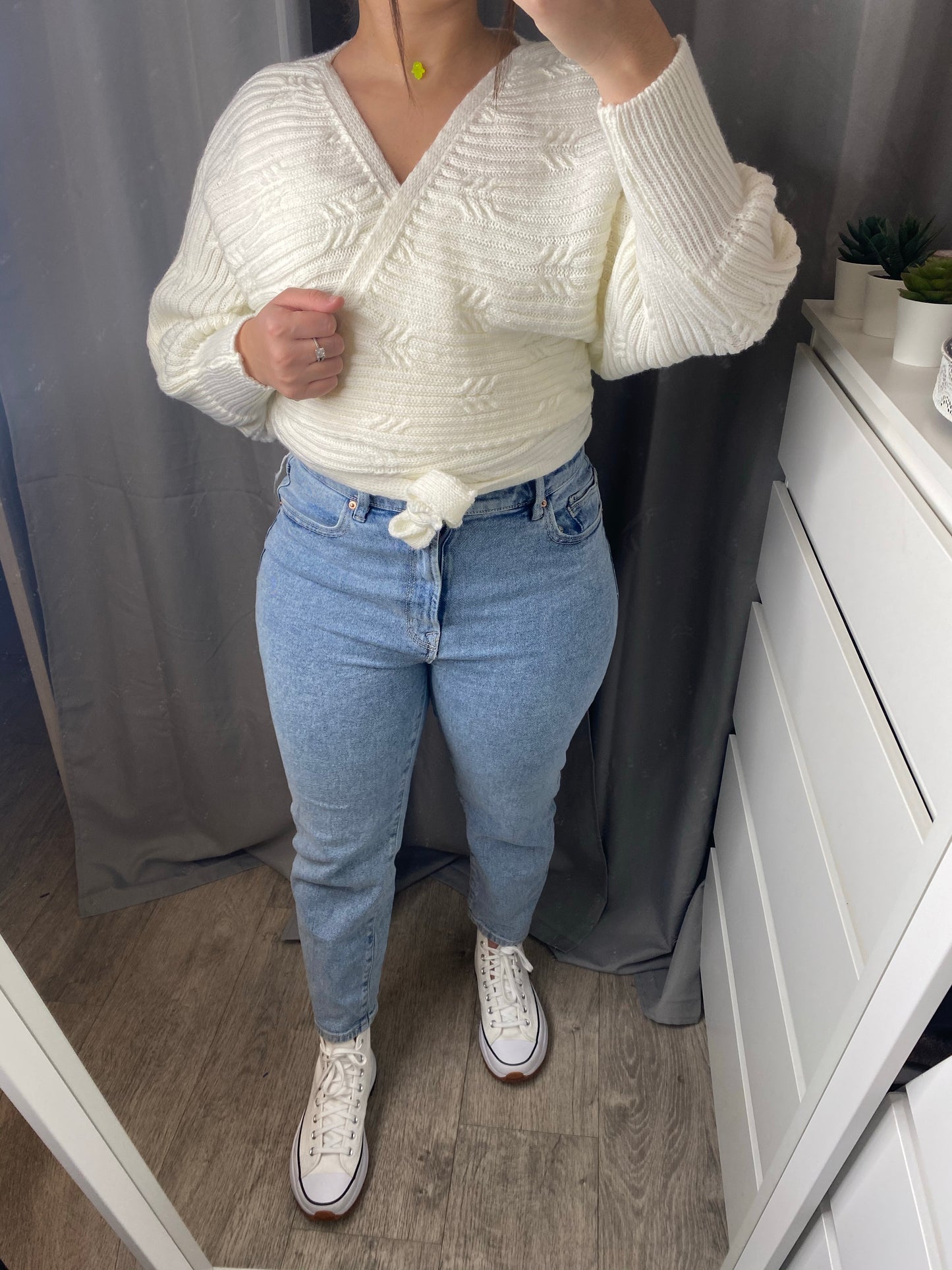 Gilet cache coeur blanc