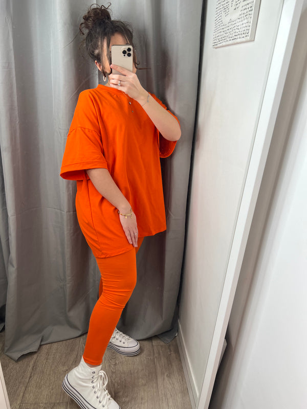 Ensemble t-shirt orange