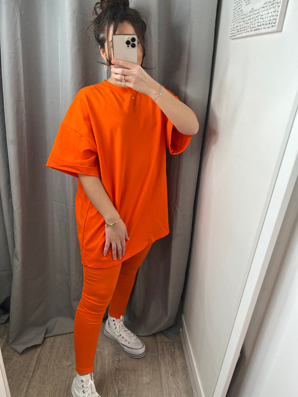 Ensemble t-shirt orange