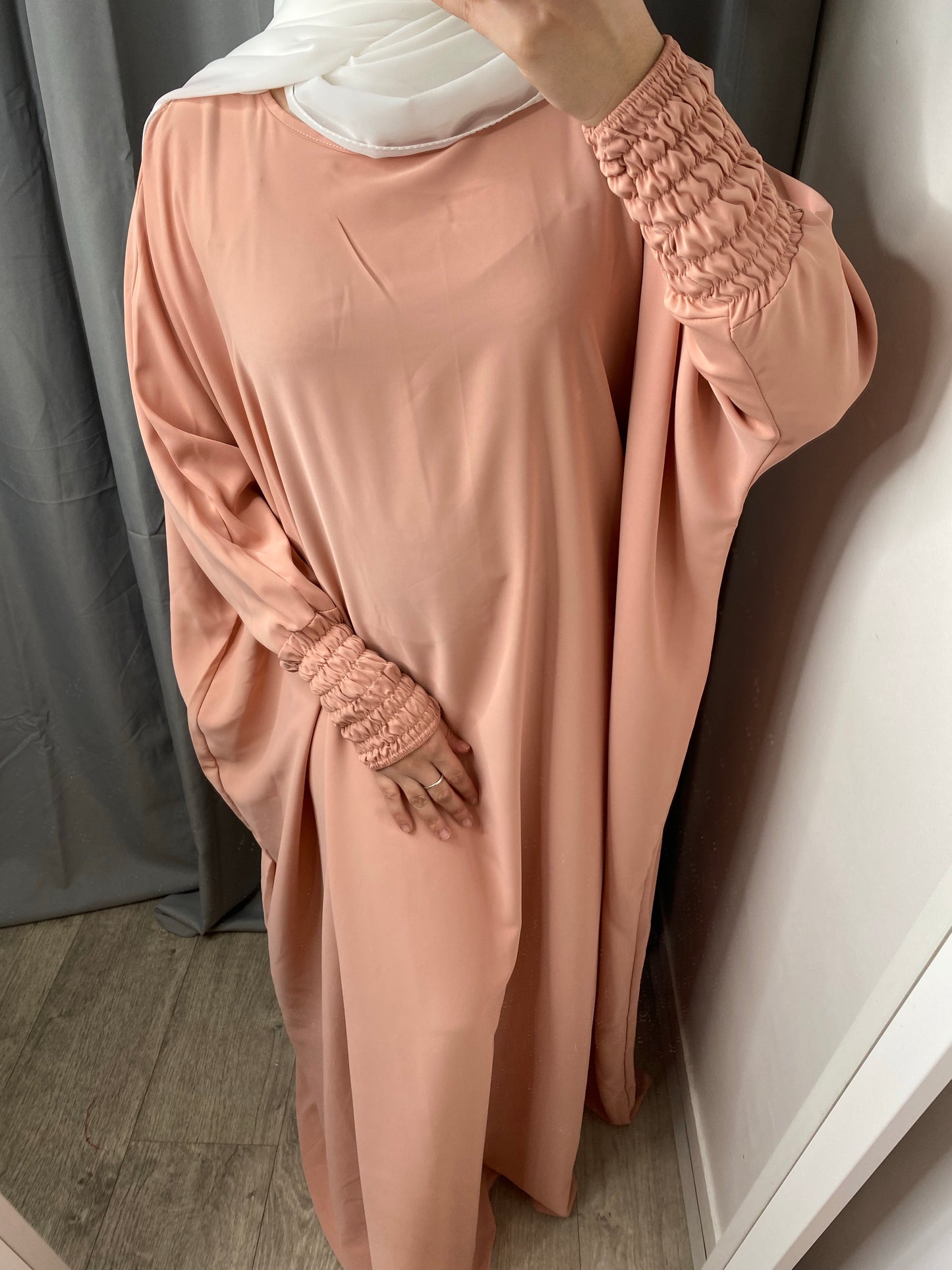 Abaya Myriam rose pâle