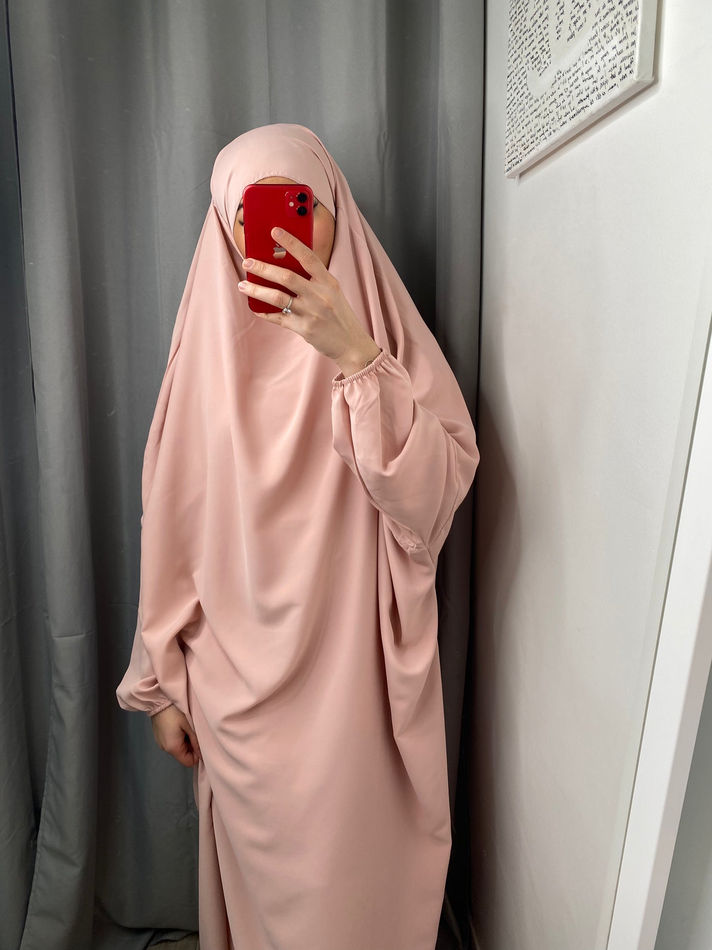 Jilbeb une pièce rose clair