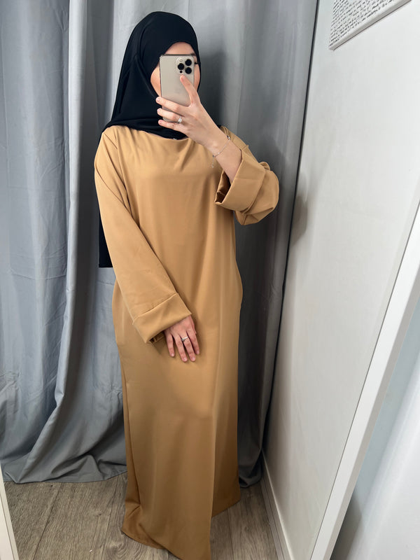 Abaya ample camel