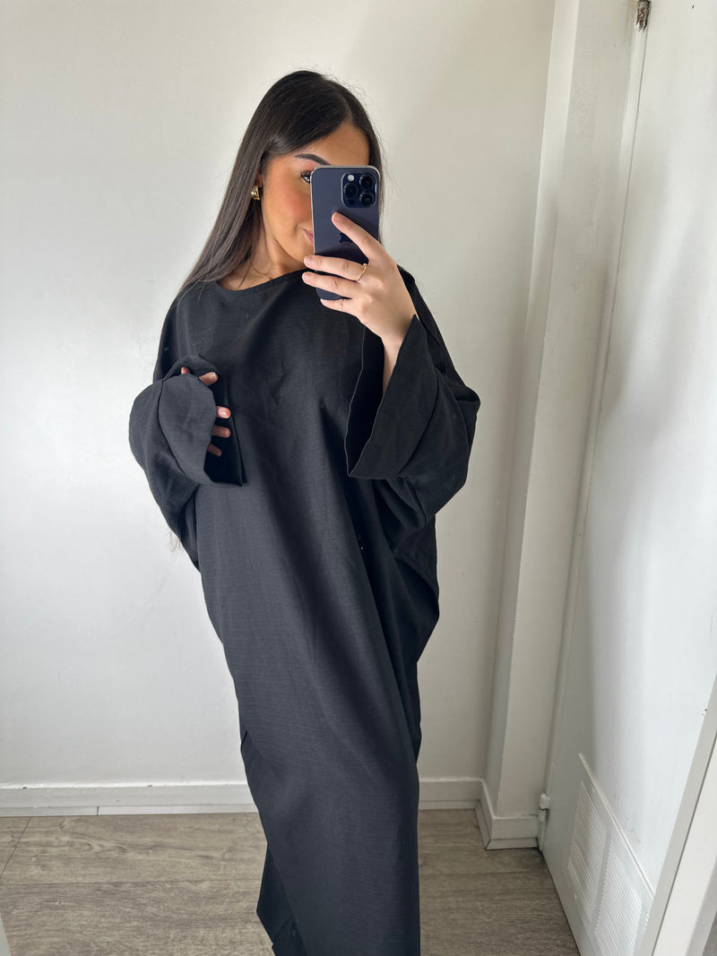 Abaya mastour noir