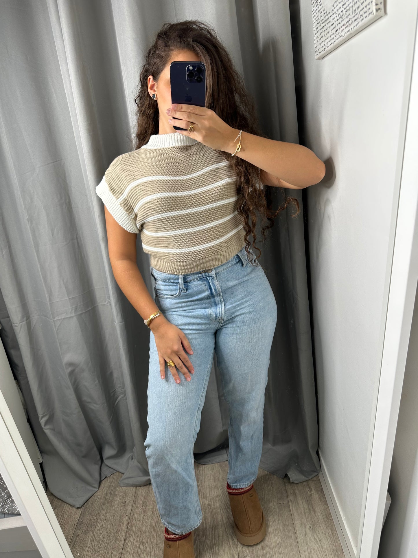 Pull marin beige