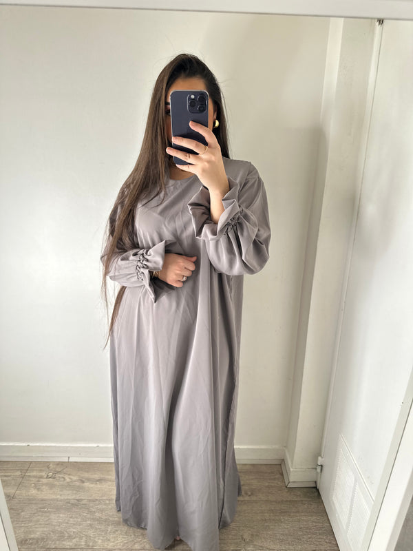 Abaya gris foncé