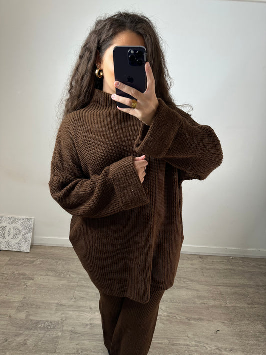 Ensemble ample marron