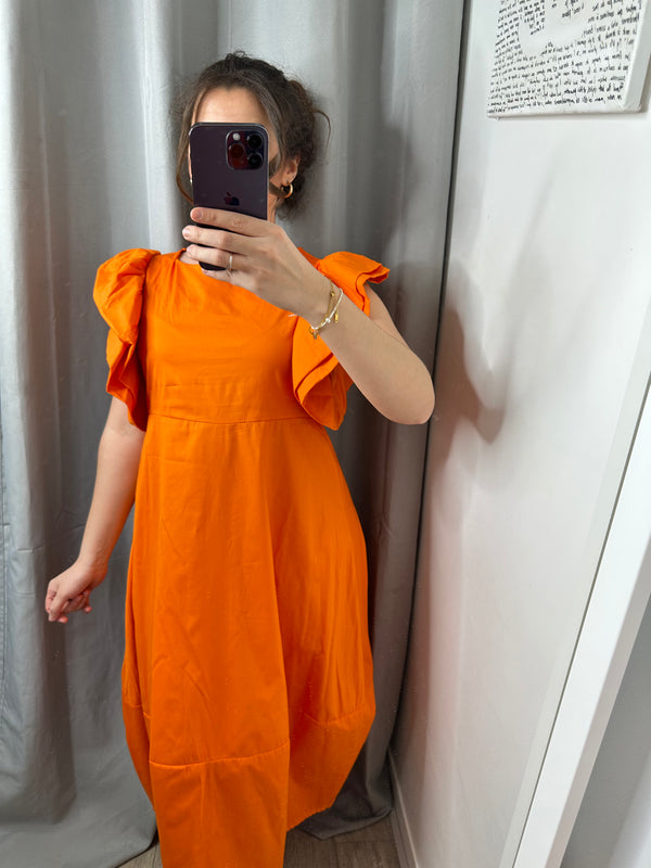 Robe flora orange