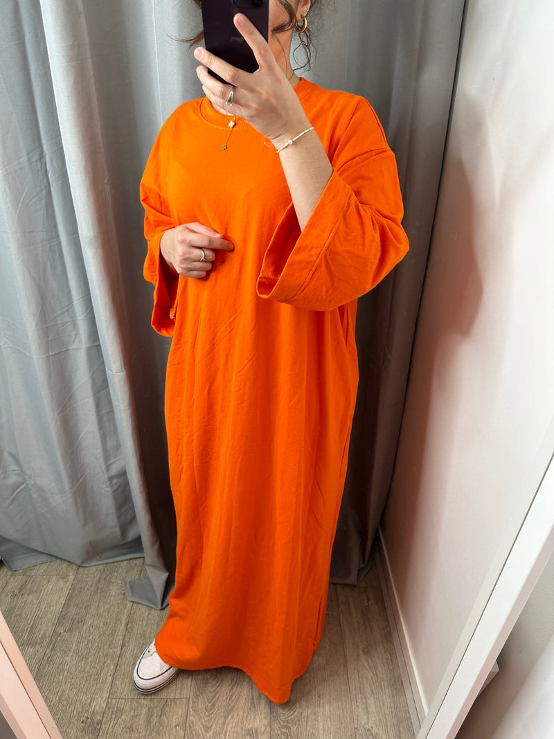 Robe streetwear orange