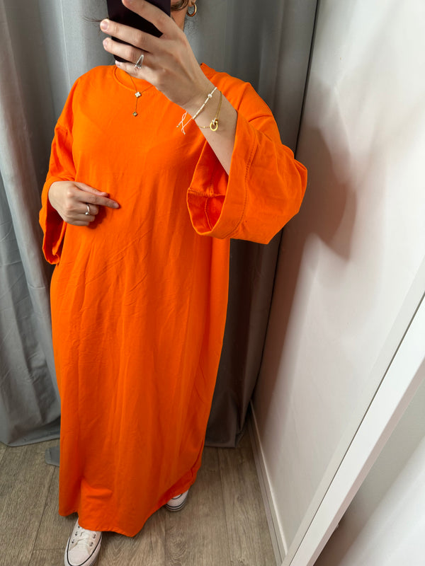 Robe streetwear orange