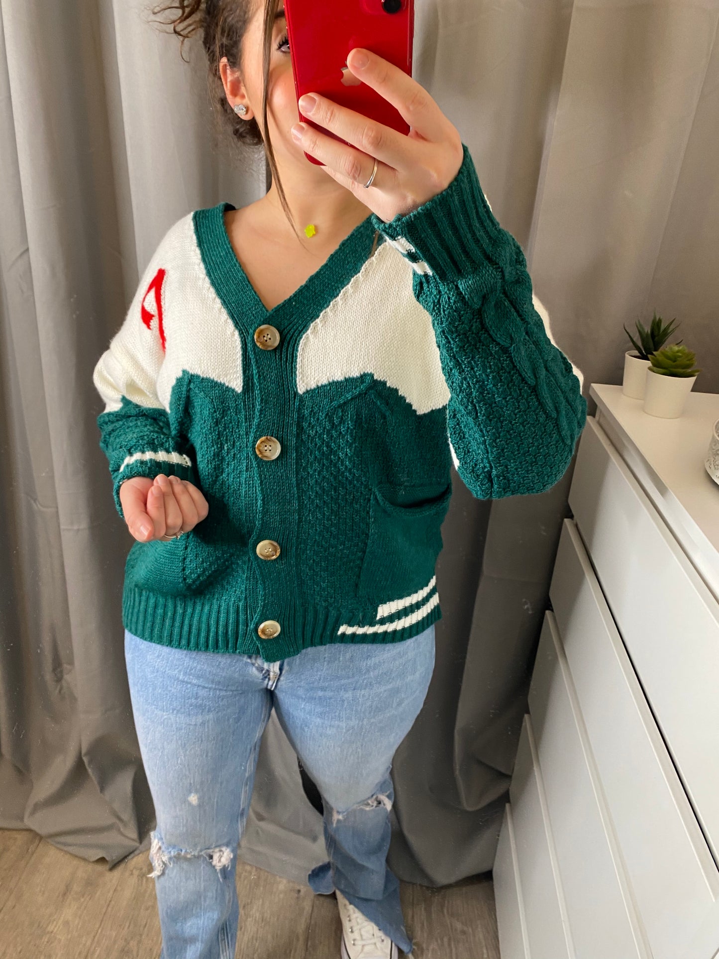 Gilet school vert