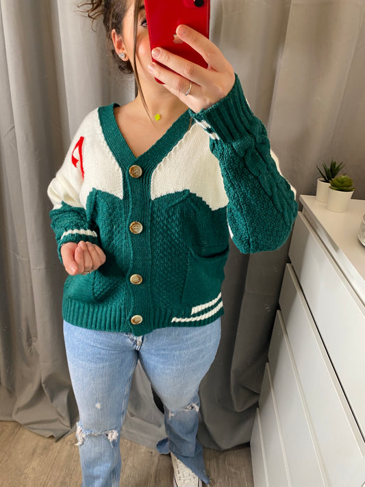 Gilet school vert