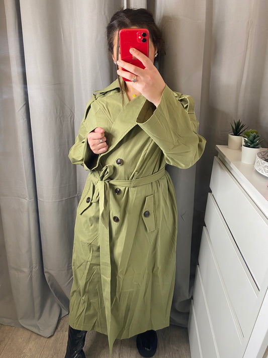 Trench coat kaki