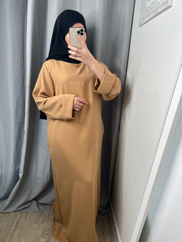 Abaya ample camel