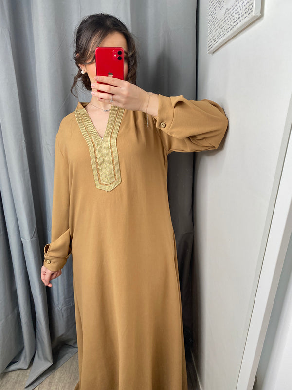 Abaya jasmine camel