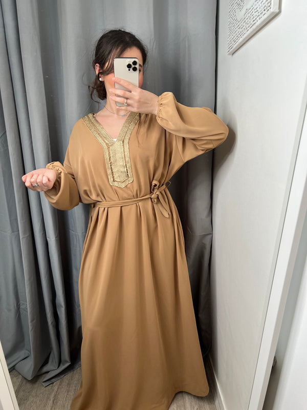 Abaya Medina camel