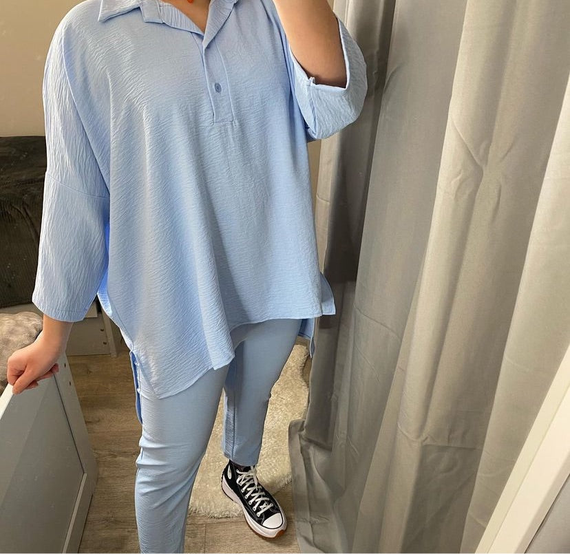 Ensemble Liya bleu ciel