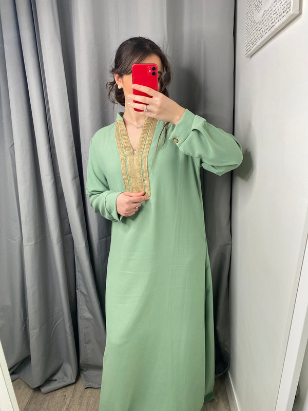 Abaya Jasmine vert