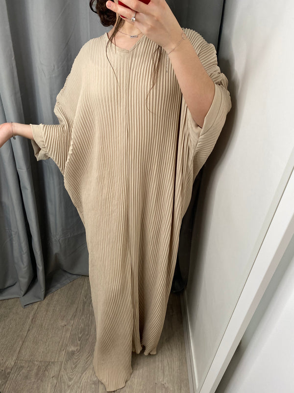 Abaya Dubaï beige