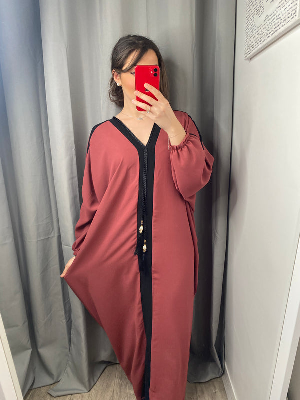 Abaya Emirates mauve