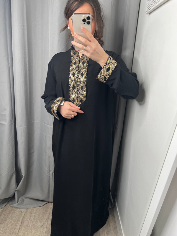 Abaya Zeïa noir