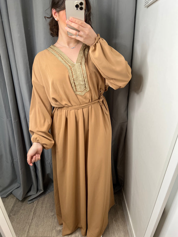 Abaya Medina camel