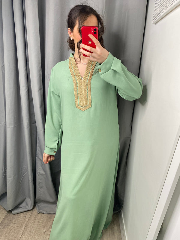 Abaya Jasmine vert