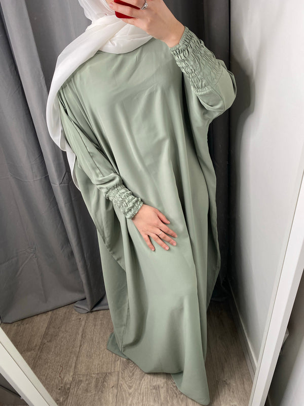 Abaya Myriam vert d’eau