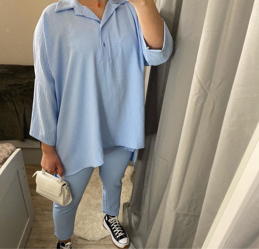 Ensemble Liya bleu ciel
