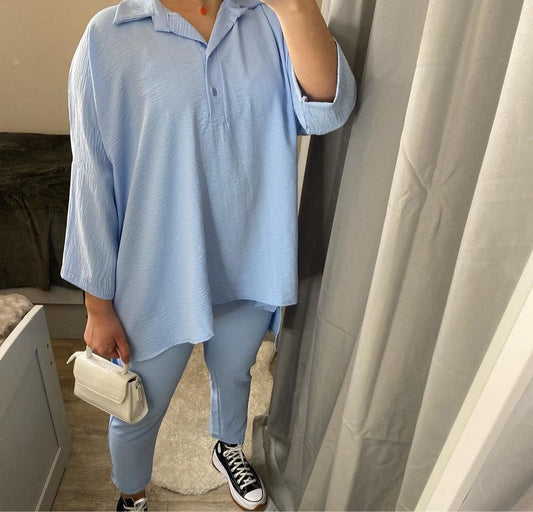 Ensemble Liya bleu ciel